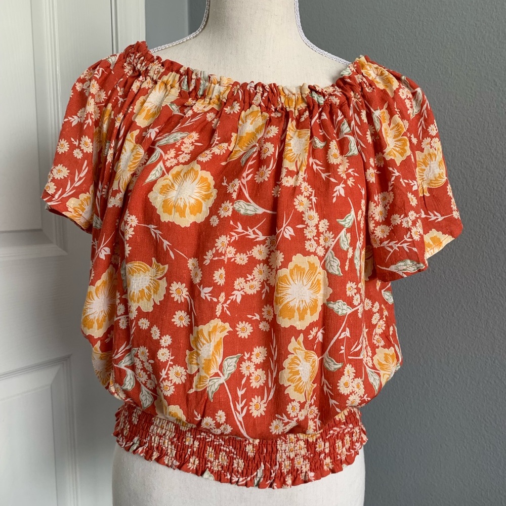 NWT Cynthia Rowley floral blouse - SZ SM